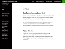 Tablet Screenshot of bellbetterservice.ca